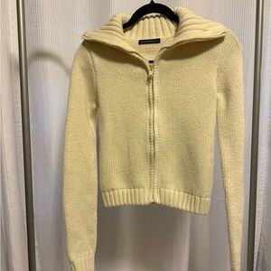 Brandy Melville Cream Cowl Neck Sweater